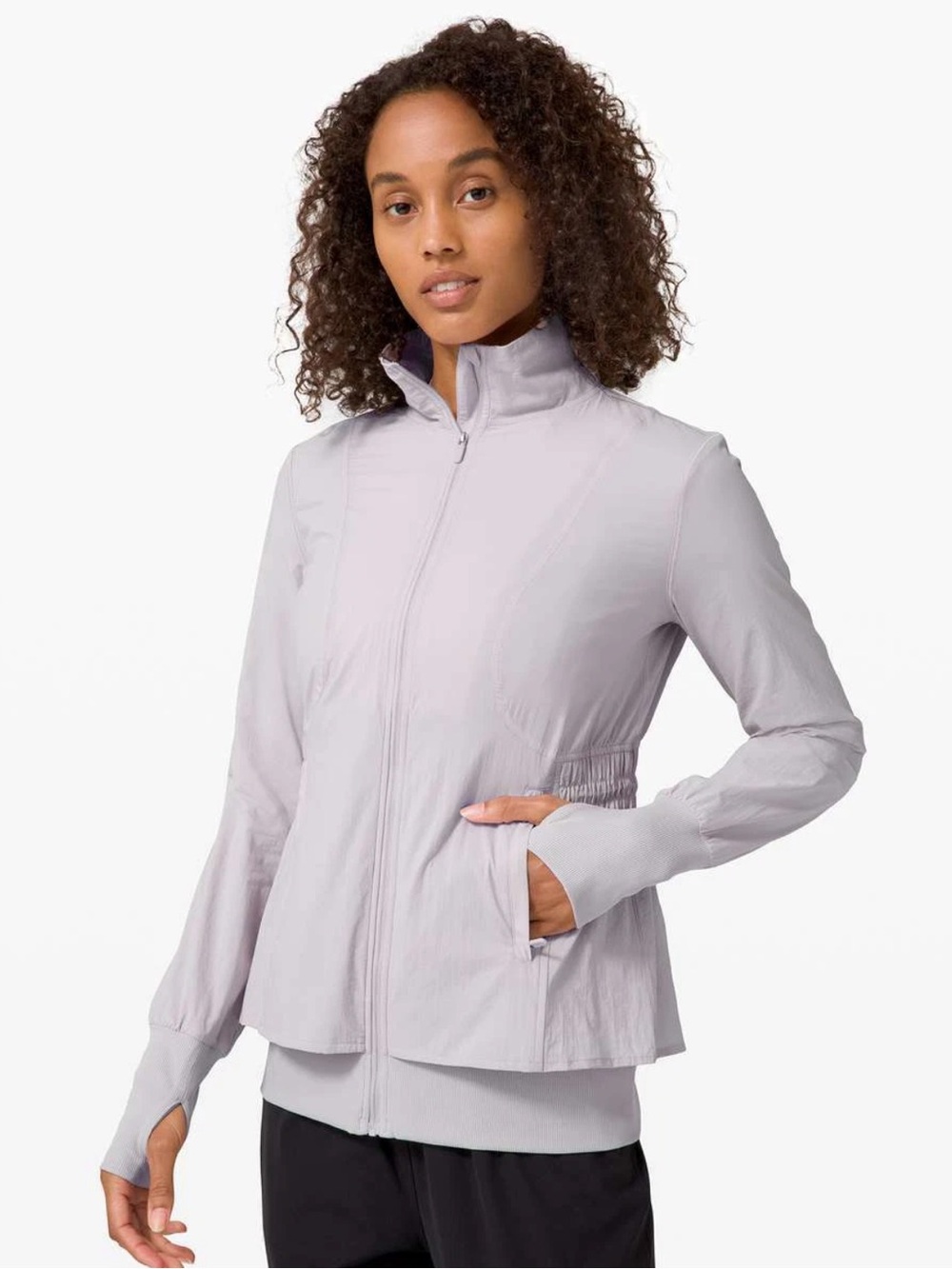 Lululemon Sights Seen Jacket in the color Chrome Size 8